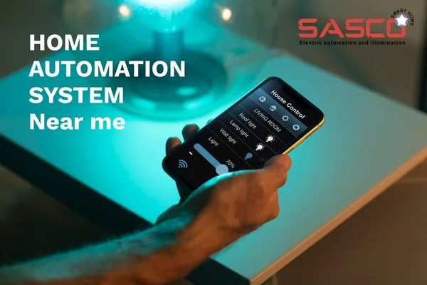 Smart home automation system controlled via mobile app near me.