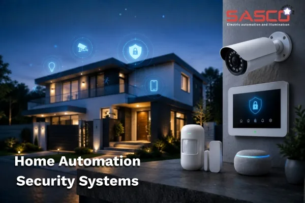 Home Automation Security System with smart surveillance and connected devices installed in a modern home.