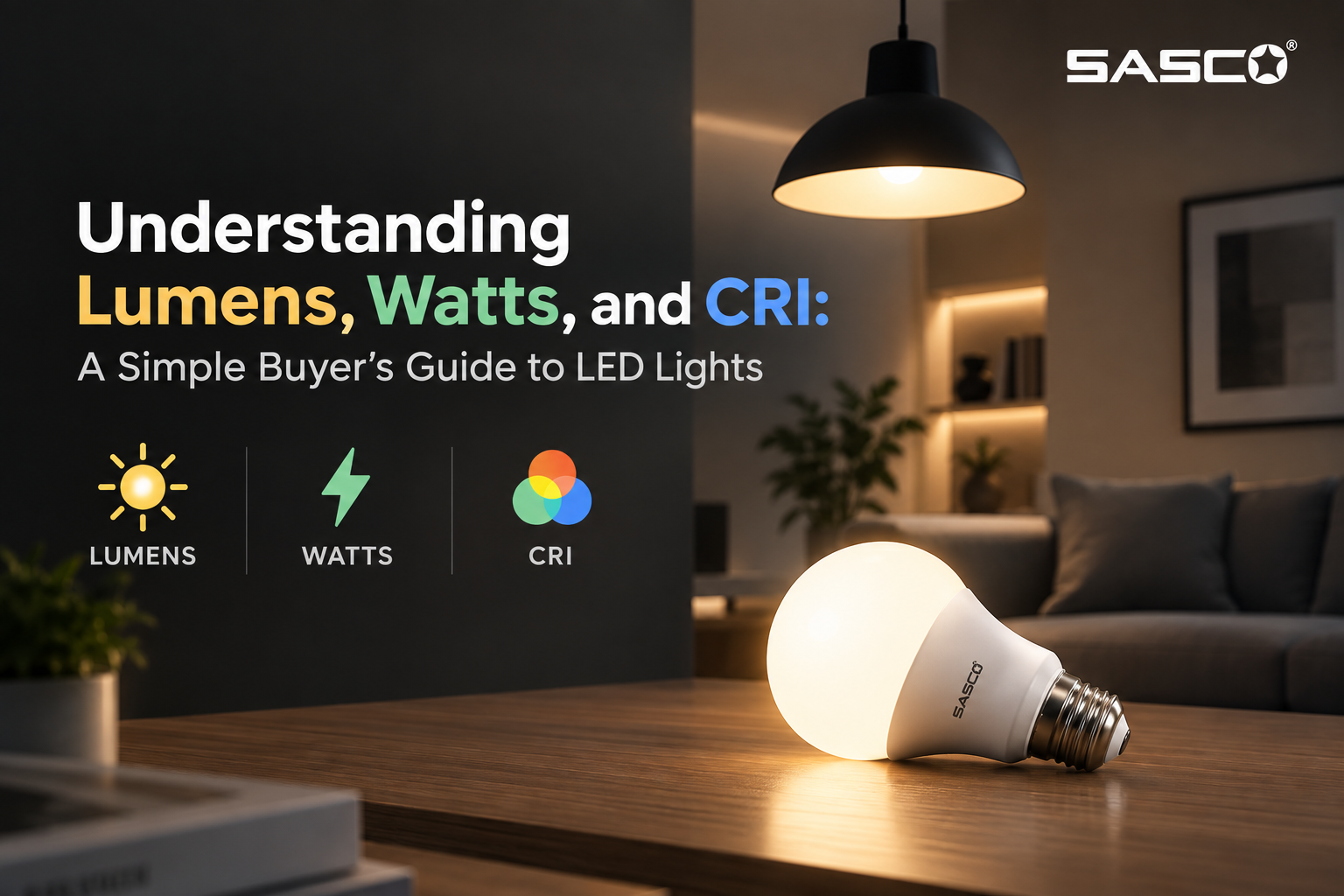 Understanding Lumens, Watts, and CRI: A Simple Buyer’s Guide to LED Lights