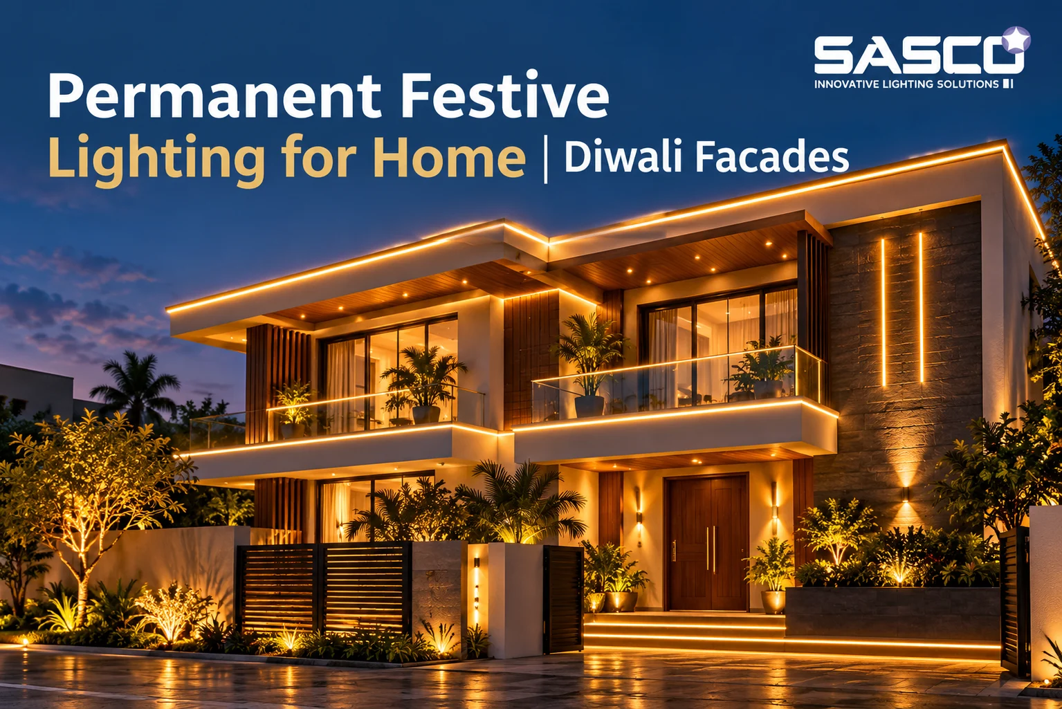 Permanent Festive Lighting for Home: Diwali-Ready Facades at the Tap of an App